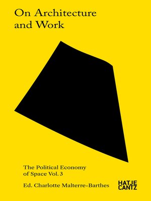 cover image of On Architecture and Work